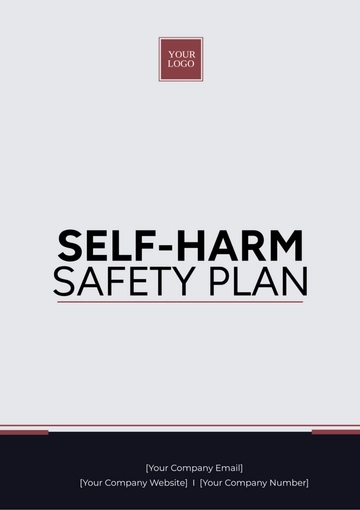 Free Self Harm Safety Plan Template to Edit Online