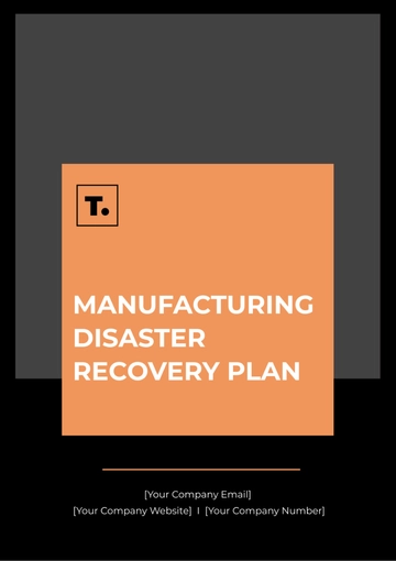 Free Manufacturing Disaster Recovery Plan Template to Edit Online