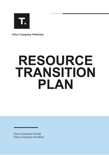 Free Resource Transition Plan Template to Edit Online