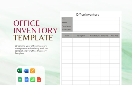 Office Inventory Template