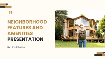 Free Neighborhood Features and Amenities Presentation Template to Edit Online