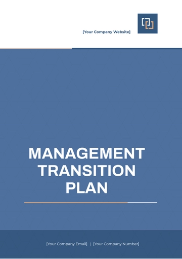 Free Management Transition Plan Template to Edit Online