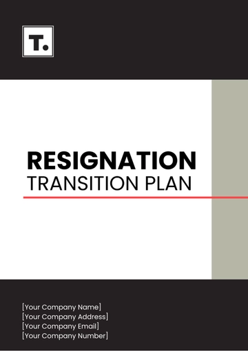 Free Resignation Transition Plan Template to Edit Online
