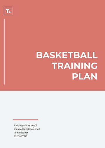 Free Basketball Training Plan Template to Edit Online