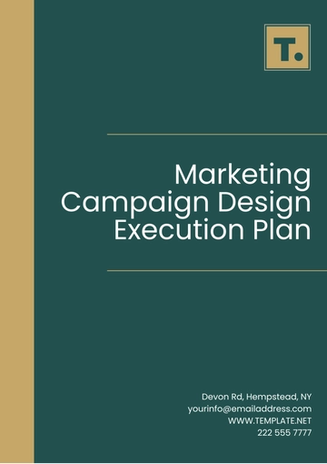 Free Marketing Campaign Design Execution Plan Template to Edit Online
