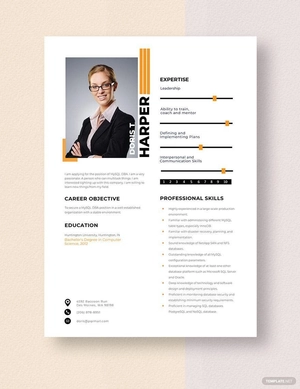 MySQL DBA Resume