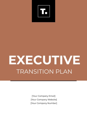 Free Executive Transition Plan Template to Edit Online