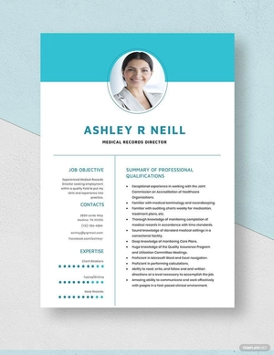 Medical Records Director Resume