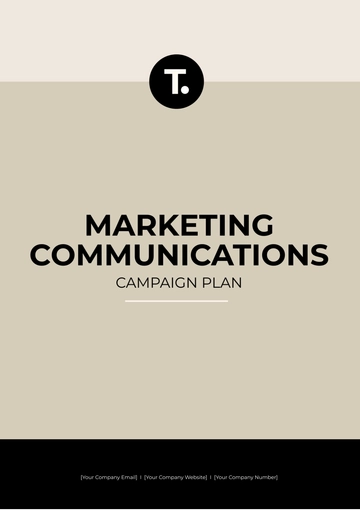 Free Marketing Communications Campaign Plan Template to Edit Online