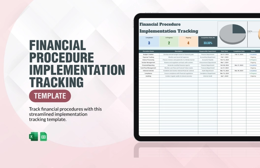 Financial Procedure Implementation Tracking Template