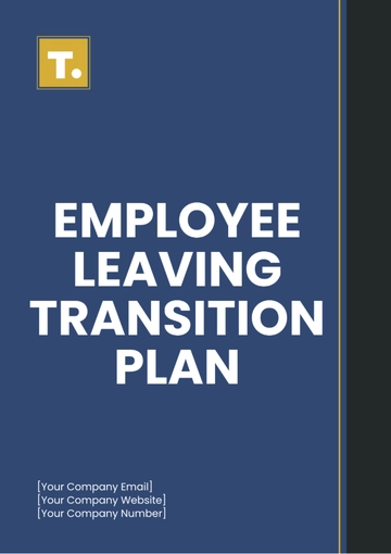 Free Employee Leaving Transition Plan Template to Edit Online