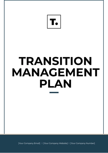 Free Transition Management Plan Template to Edit Online