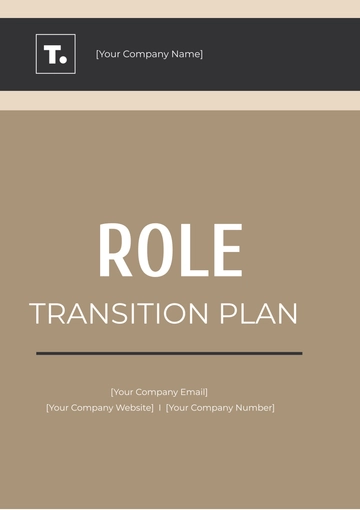 Free Role Transition Plan Template to Edit Online