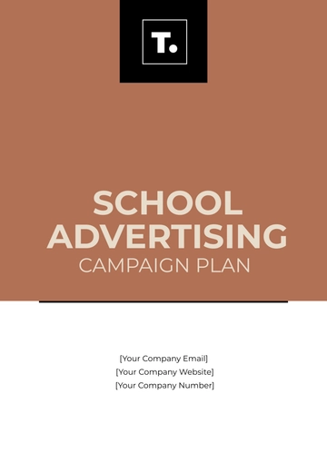Free School Advertising Campaign Plan Template to Edit Online