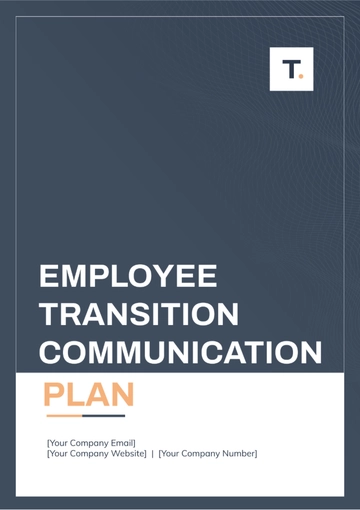 Free Employee Transition Communication Plan Template to Edit Online