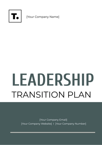 Free Leadership Transition Plan Template to Edit Online