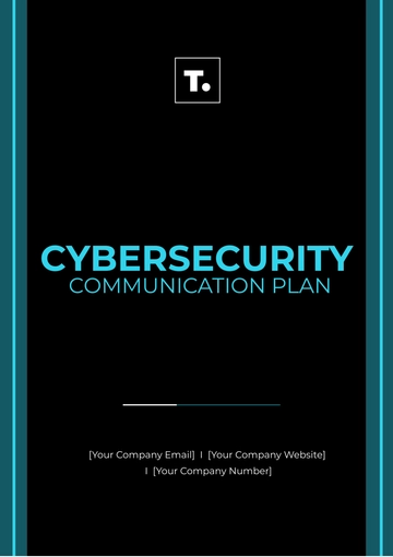 Free Cybersecurity Communication Plan Template to Edit Online