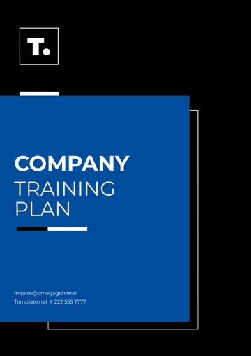 Free Company Training Plan Template to Edit Online