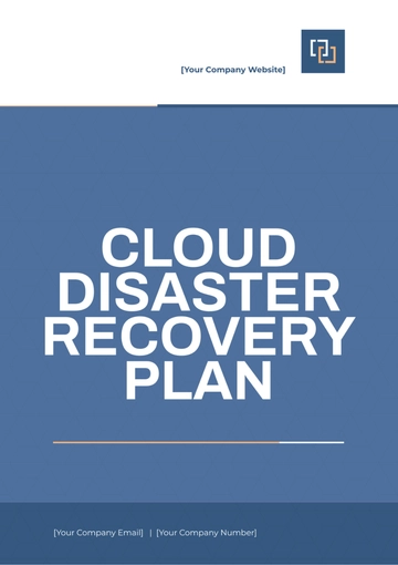 Free Cloud Disaster Recovery Plan Template to Edit Online