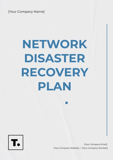 Free Network Disaster Recovery Plan Template to Edit Online