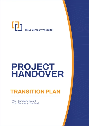Free Project Handover Transition Plan Template to Edit Online