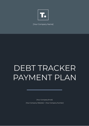 Free Debt Tracker Payment Plan Template to Edit Online