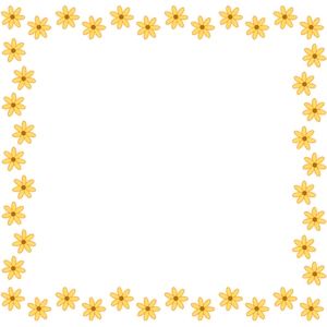 Free Flower Border Element Clipart to Edit Online