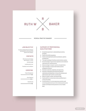 Medical Practice Manager Resume