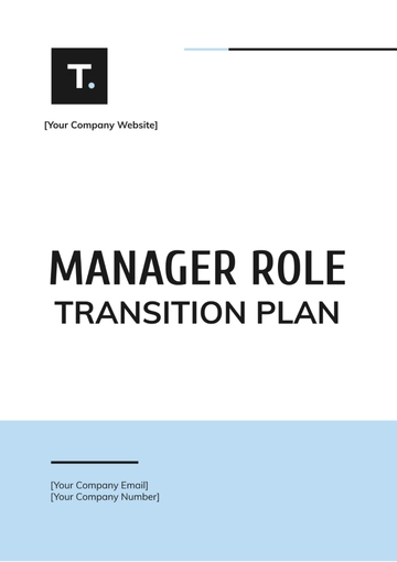 Free Manager Role Transition Plan Template to Edit Online