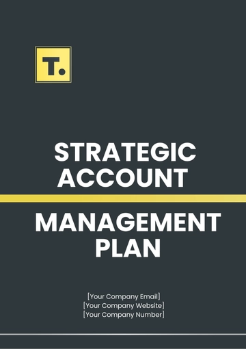 Free Strategic Account Management Plan Template to Edit Online