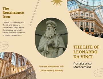 Free Biography Brochure Template to Edit Online