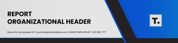 Free Report Organizational Header Template to Edit Online