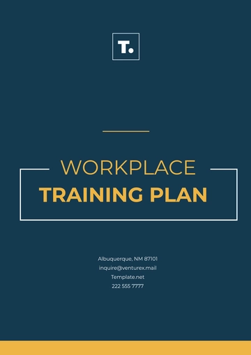 Free Workplace Training Plan Template to Edit Online