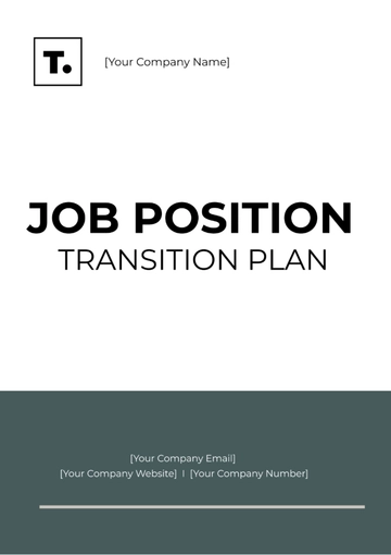 Free Job Position Transition Plan Template to Edit Online