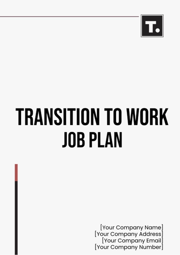Free Transition to Work Job Plan Template to Edit Online