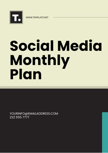 Free Social Media Monthly Plan Template to Edit Online