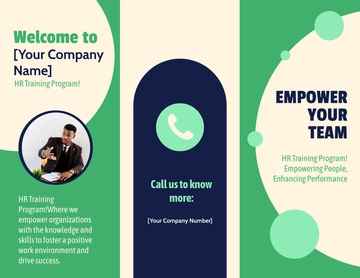 Free HR Training Brochure Template to Edit Online