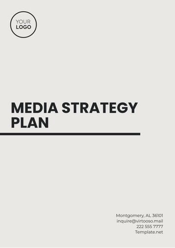 Free Media Strategy Plan Template to Edit Online
