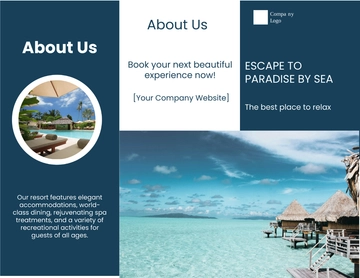 Free Beach Resort Brochure  to Edit Online