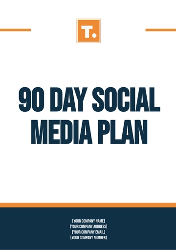 Free 90 Day Social Media Plan Template to Edit Online