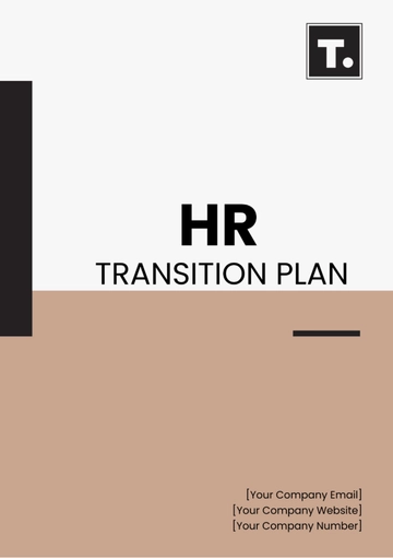 Free HR Transition Plan Template to Edit Online