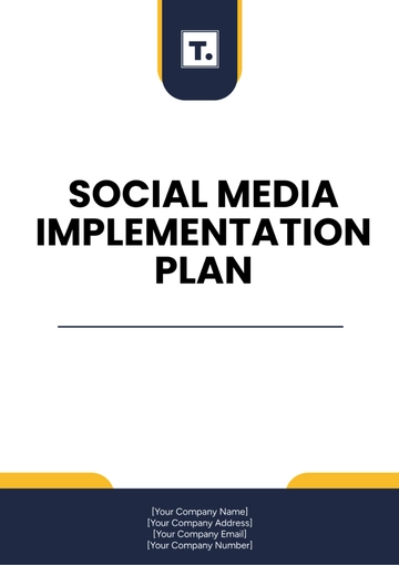 Free Social Media Implementation Plan Template to Edit Online