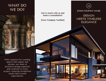 Free Refined Architecture Brochure Template to Edit Online