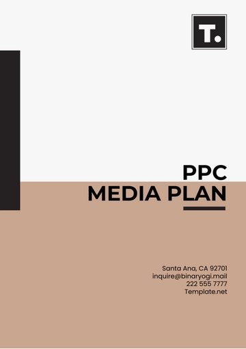 Free PPC Media Plan Template to Edit Online