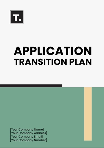 Free Application Transition Plan Template to Edit Online