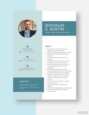 Early Head Start Director Resume