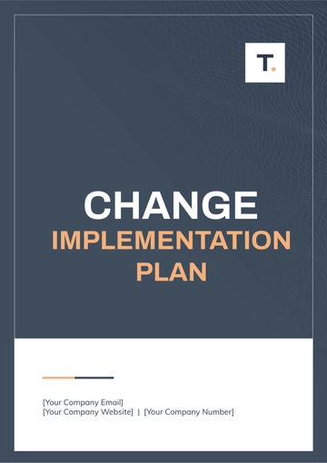 Free Change Implementation Plan Template to Edit Online
