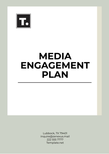 Free Media Engagement Plan Template to Edit Online