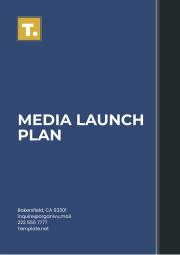 Free Media Launch Plan Template to Edit Online