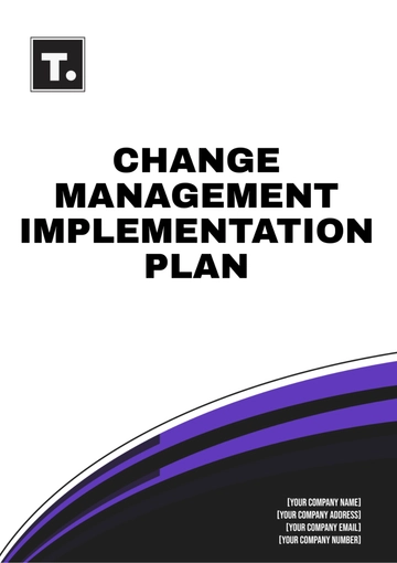 Free Change Management Implementation Plan Template to Edit Online